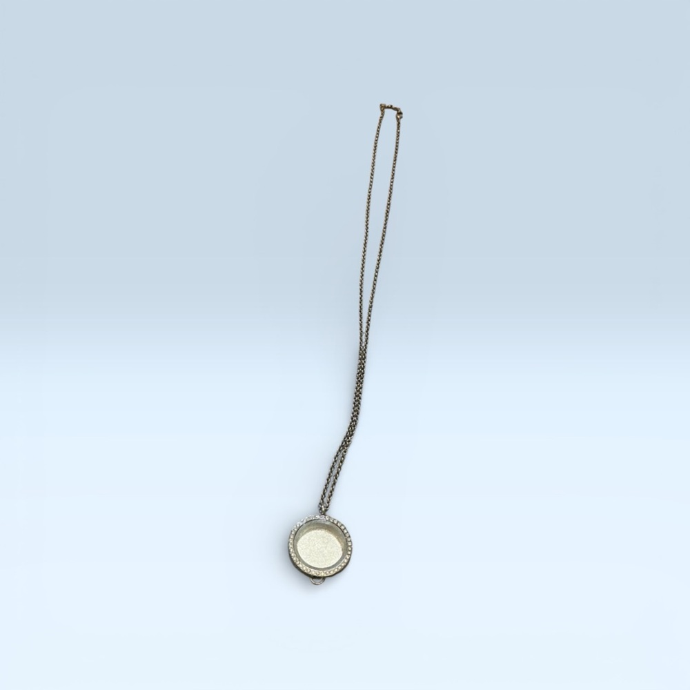 Minimalist Round Pendant Necklace – 32” – Simple Elegant Style